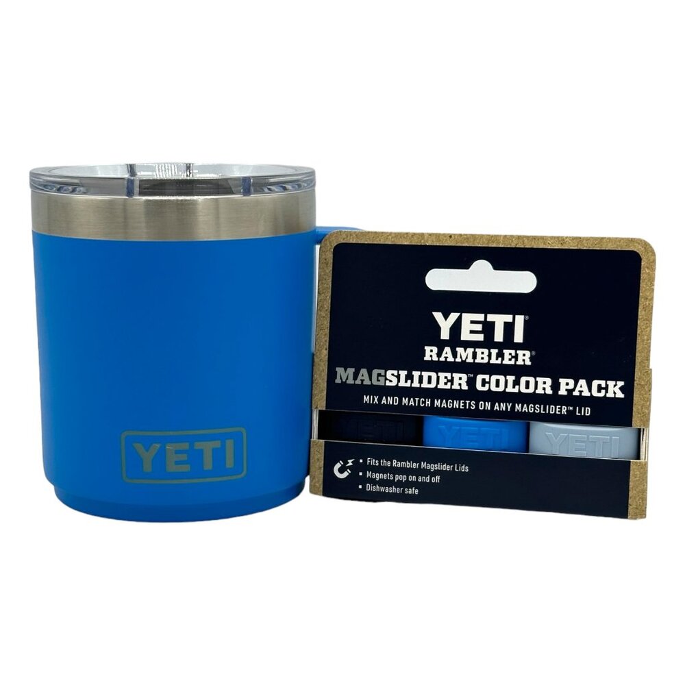 YETI 10oz. MUG W/3PK MAGSLIDERS - BIG WAVE BLUE